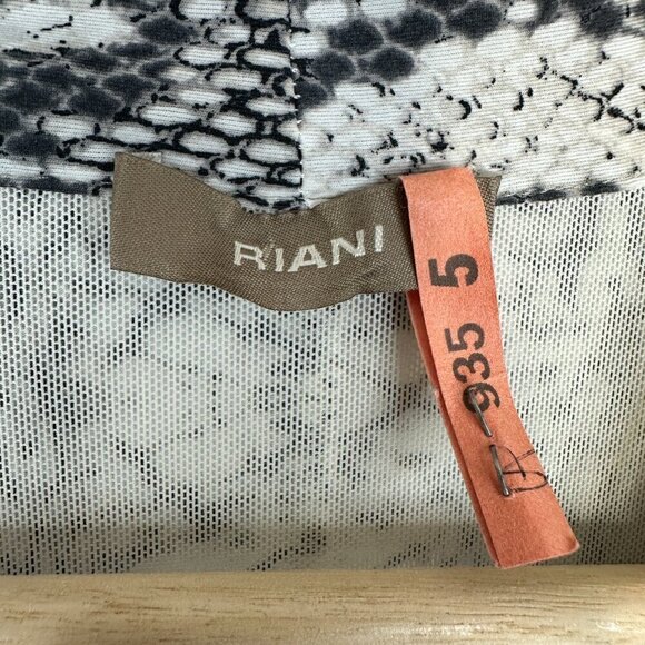 Riani Snake Print V Neck Long Sleeve Dress - Picture 3 of 6